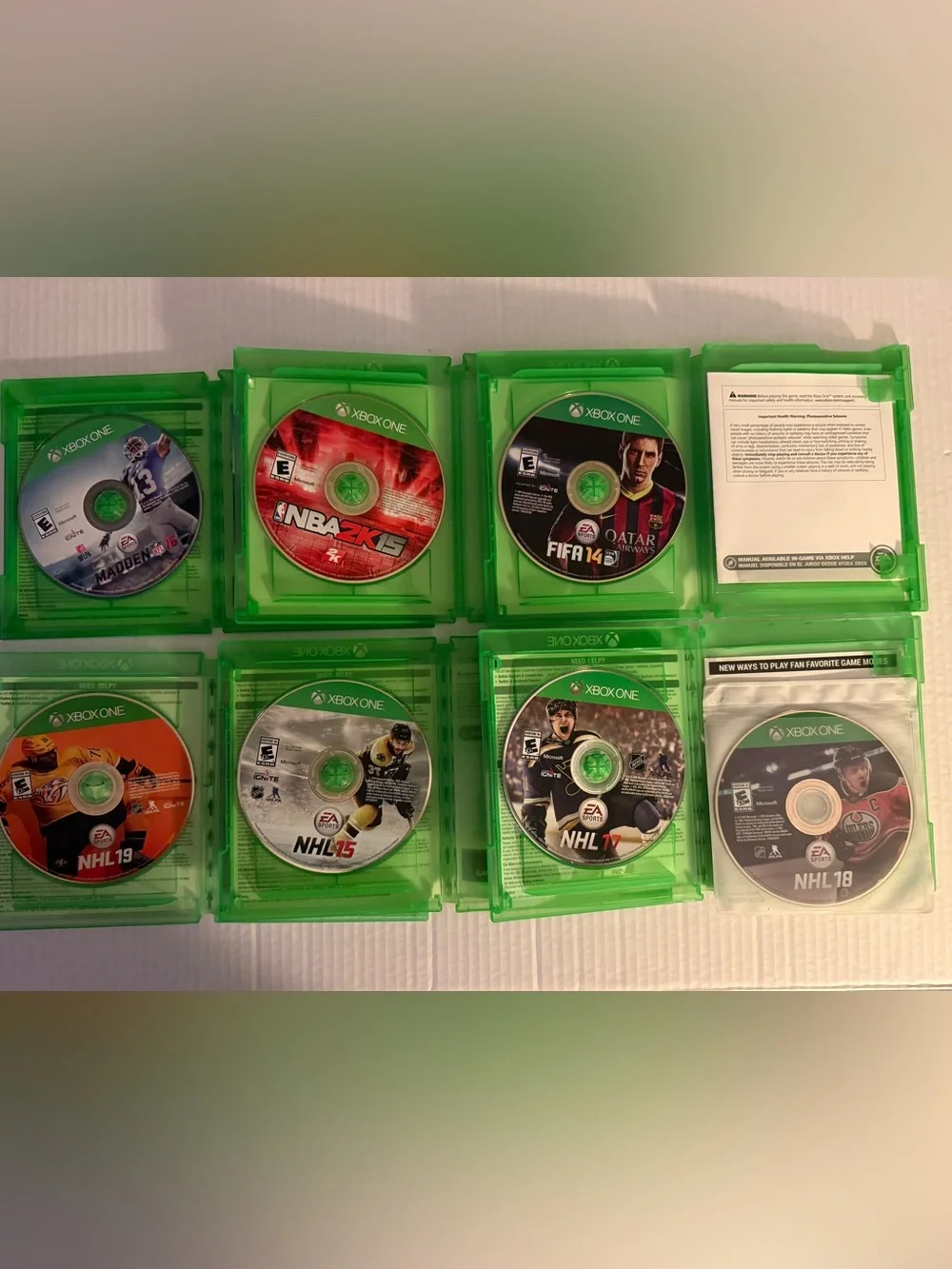 Xbox ONE Assorted Sport Games NHL, NFL, FIFA, NBA LOT . TESTED